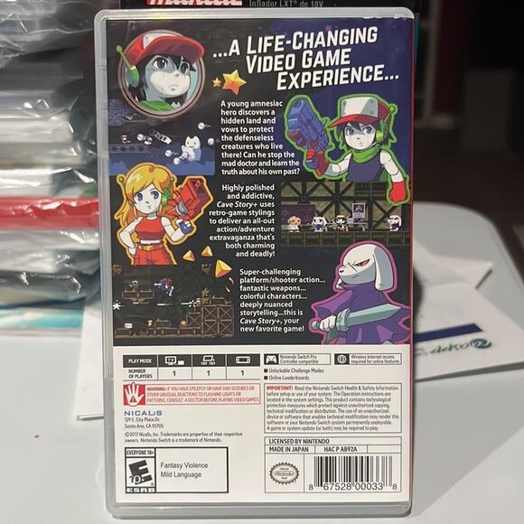 CAVE Story Nintendo Switch Complete Cib W/ Soundtrack with Red Bag - Picture 2 of 7